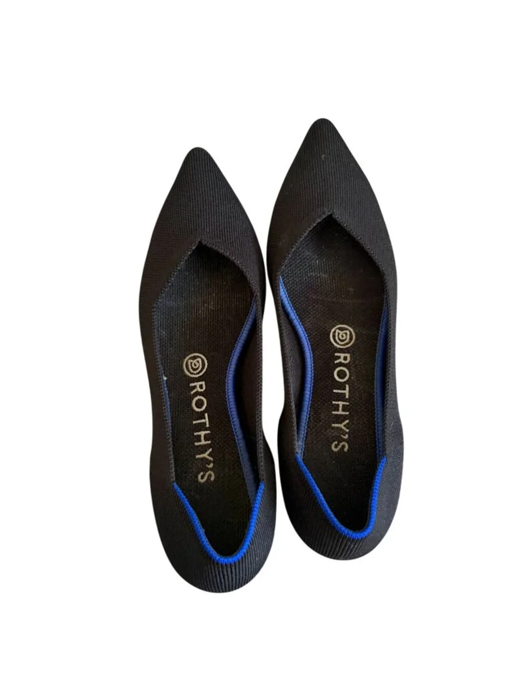 ROTHYS Women’s Black Pointed Toe Flats Size 8.5